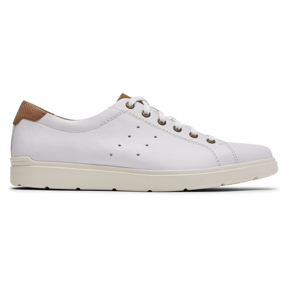 Zapatillas Rockport Hombre Mexico - Total Motion Lite Lace-To-Toe Blancos - DBVSK2064